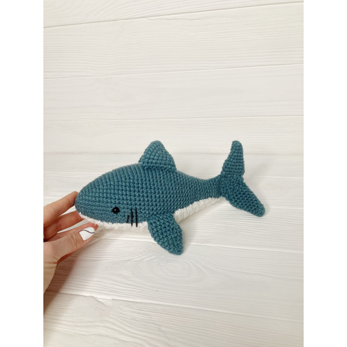 teal shark plush