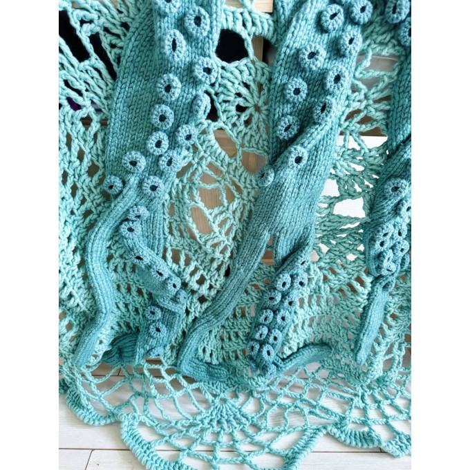 Teal octosnug blanket